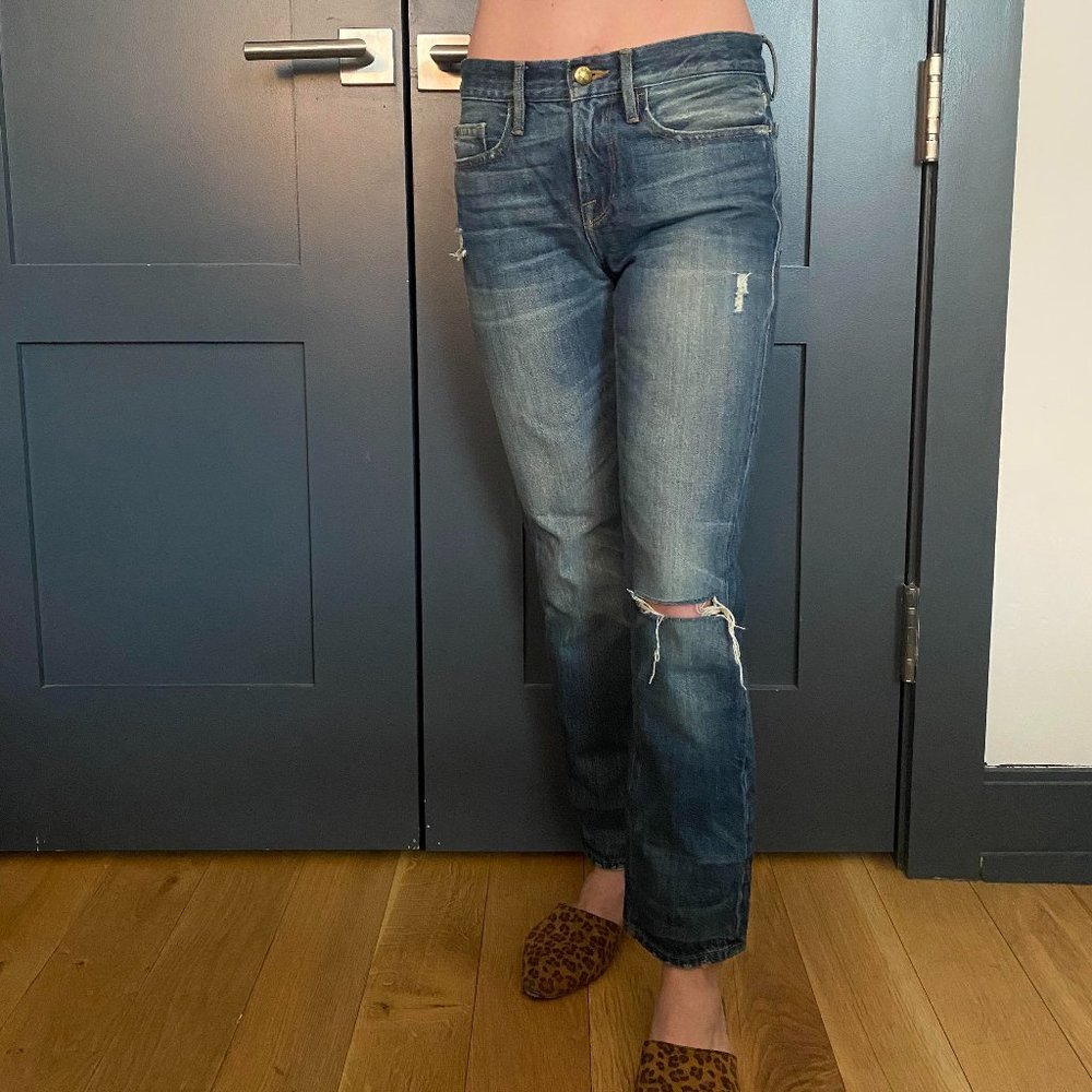 Frame Mid Rise Straight Leg Jean, Le Boy